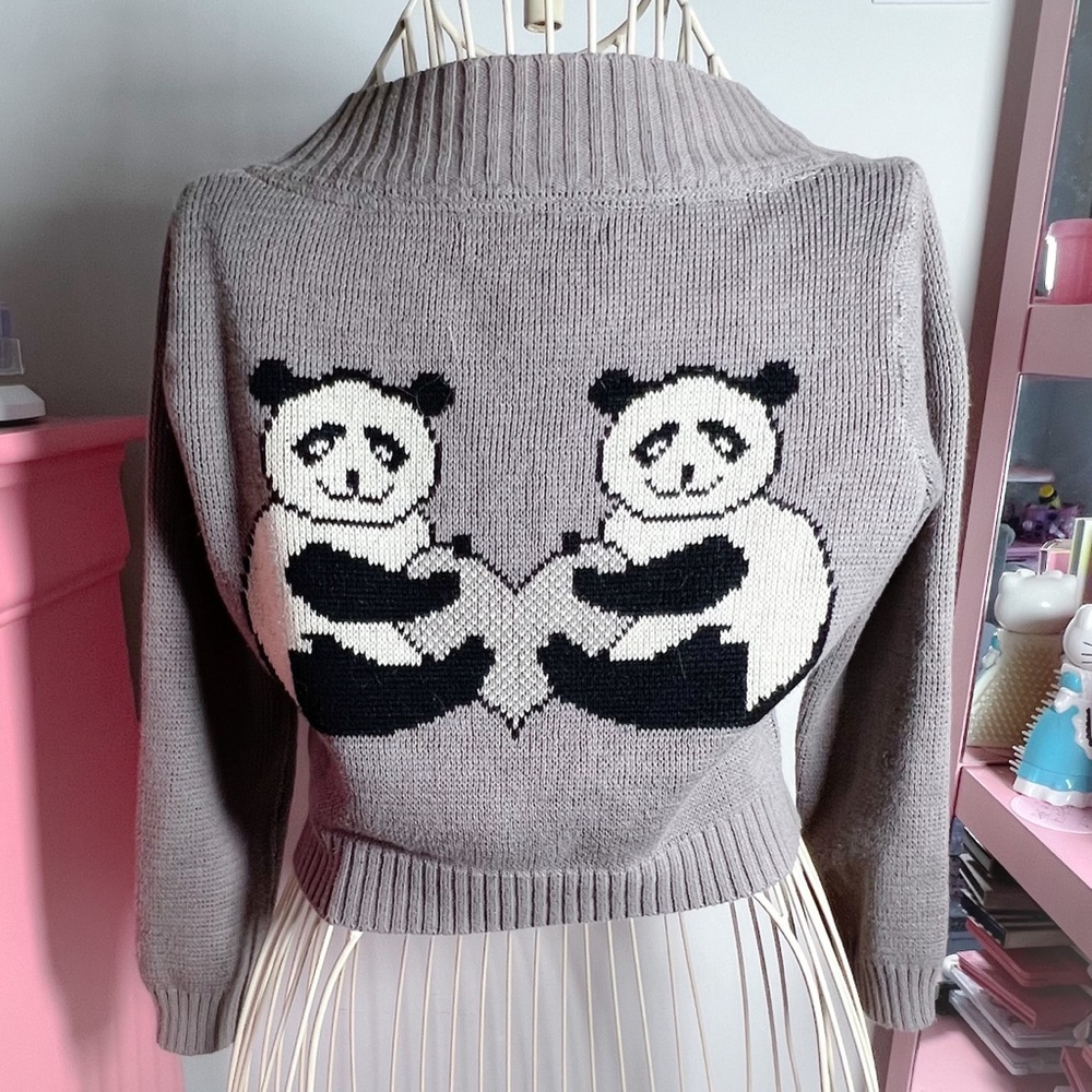 Betsey Johnson panda sweater